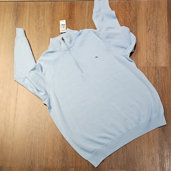 Vineyard Vines Other - Vineyard Vines Jake Blue Quarter-Zip Sweater  Nwt, XL